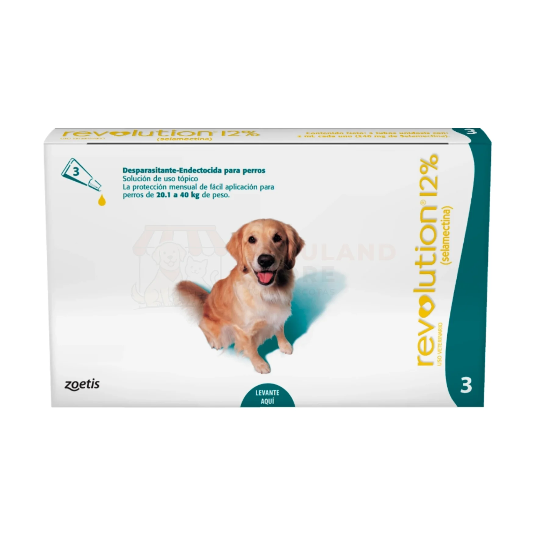 Revolution Antipulgas 12% 2 ml / 20.1 a 40 kg (3 pipetas)