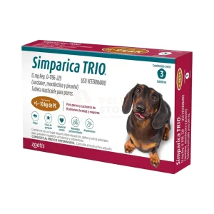 Simparica TRIO 5.1 a 10 kg (3 Tabletas)