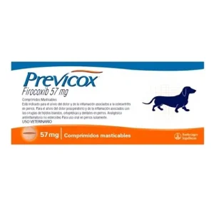 Previcox 57 MG - Antiinflamatorio para perros pequeños con artrosis
