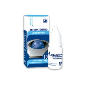 Antibacteriano sin esteroides – Frasco 10 ml.